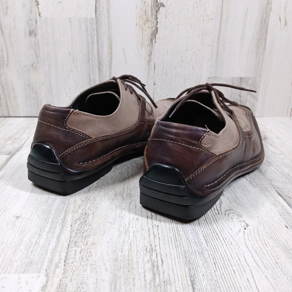Bacco Bucci Men's‎ Brown Leather Lace Up Oxford Shoes #1064